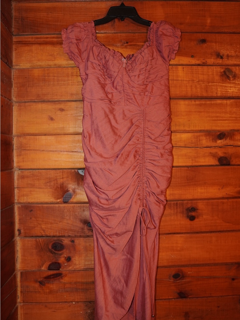 Hello Molly Dusty Rose Ruched Midi Dress